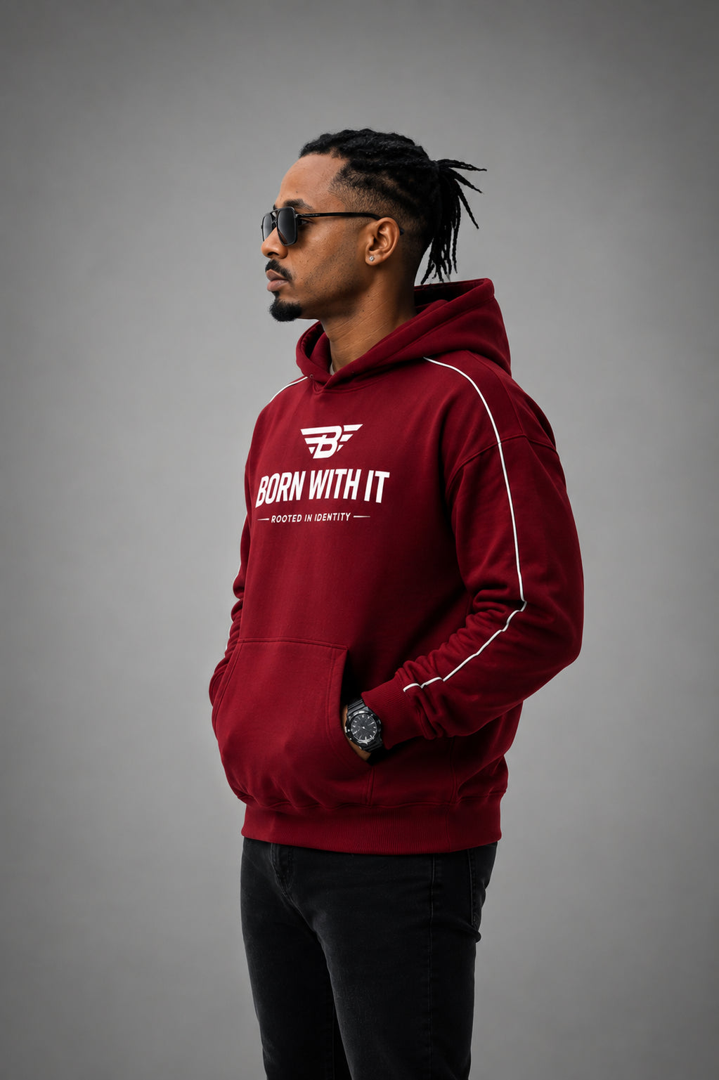 BORN WITH IT™ RAGLAN HOODIE