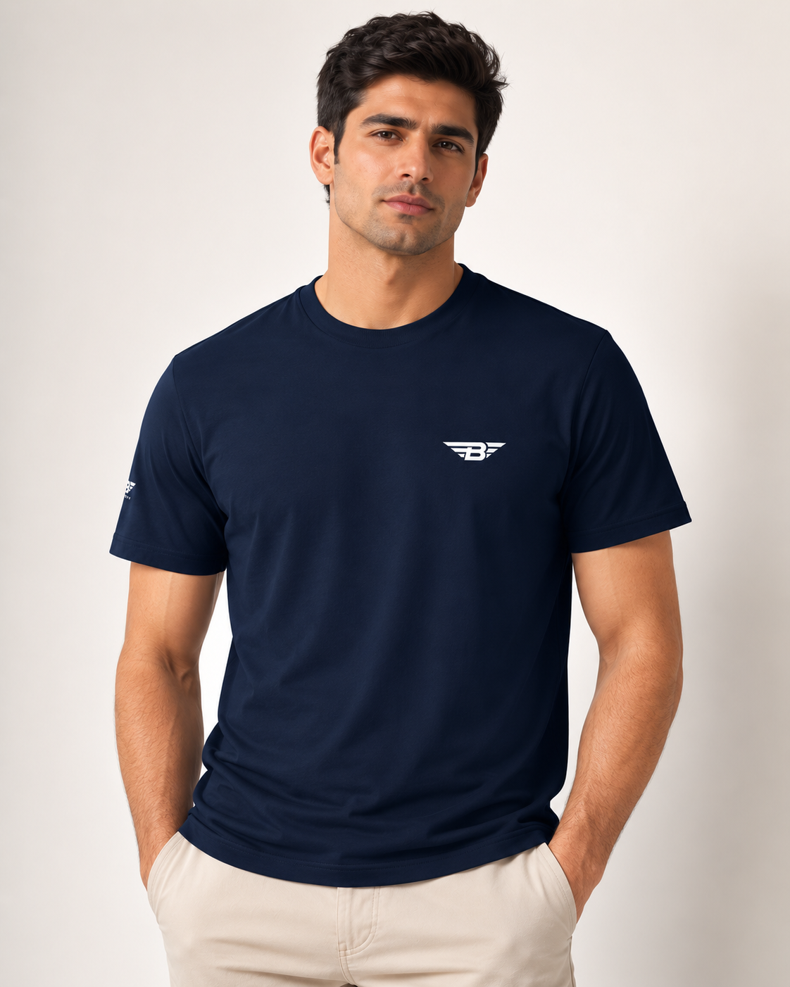 THE ORGANIC COTTON  NAVY T-SHIRT