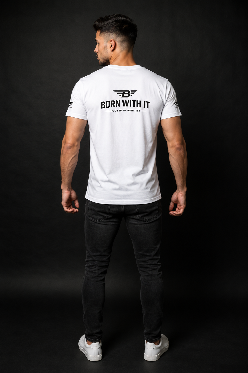 MEN'S PREMIUM ATHLEASIURE WHITE T- SHIRT| Born With It
