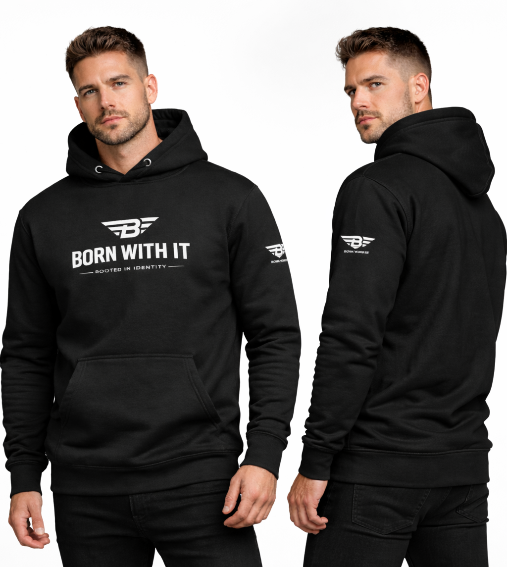 THE ALL BLACK HOODIE - BORN IDENTITY