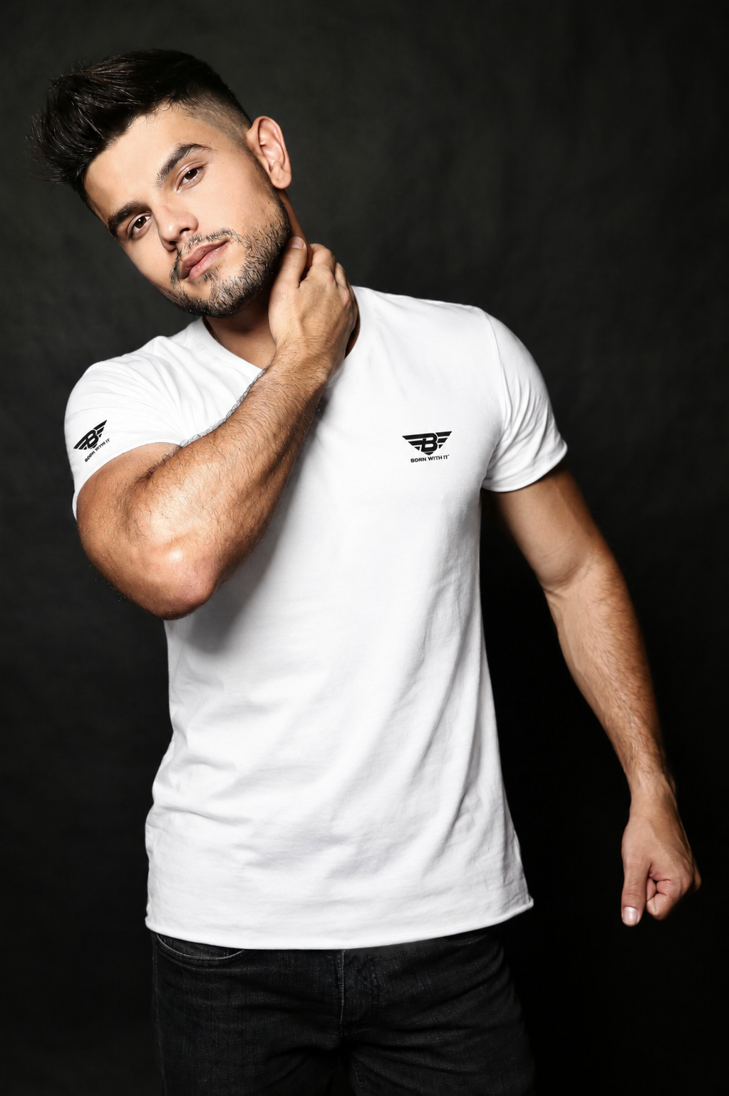 MEN'S PREMIUM ATHLEASIURE WHITE T- SHIRT| Born With It