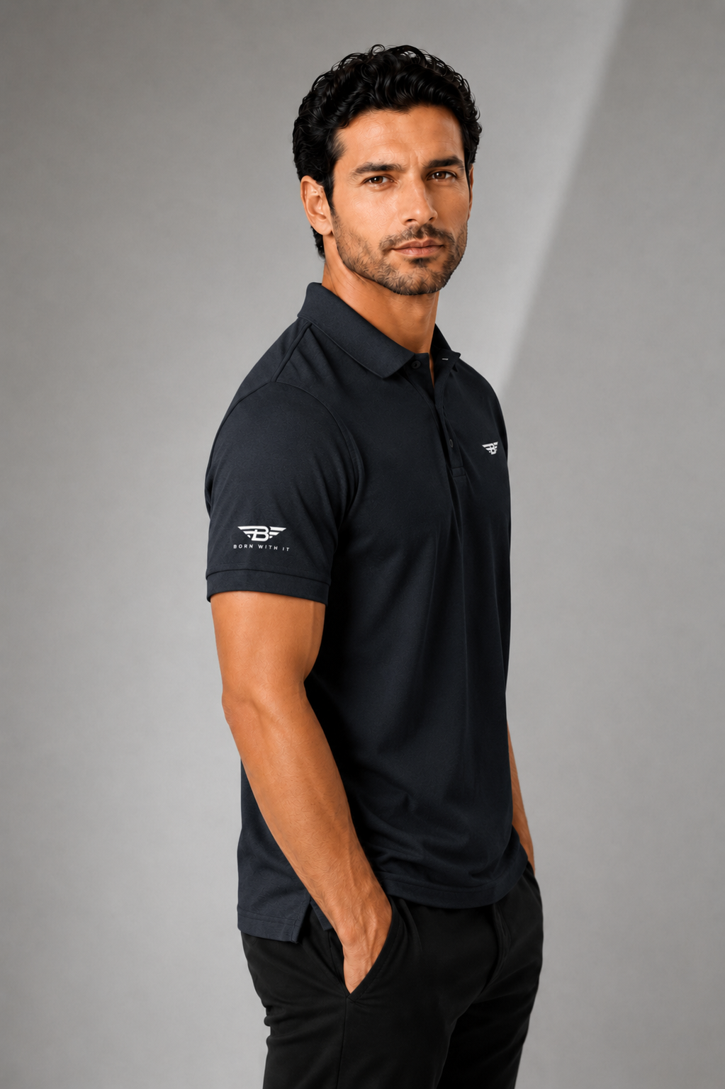 THE NAVY PIGUE POLO SHIRT