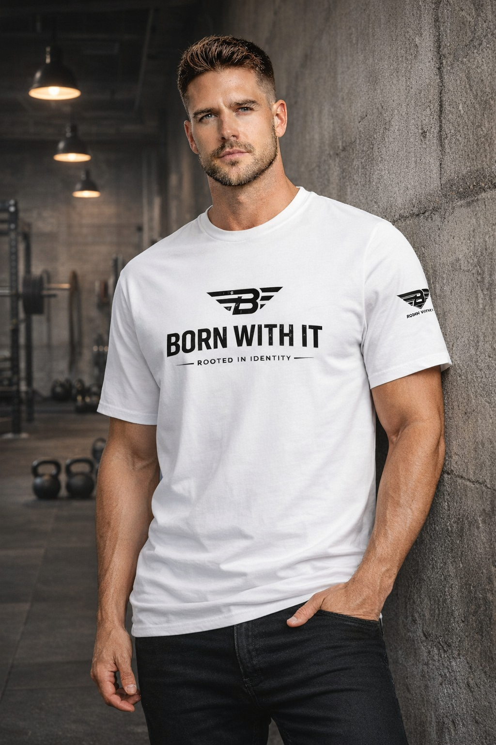 ORGANIC COTTON T-SHIRT -  BORN WITH DESIGN