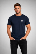 THE 100% COTTON NAVY T-SHIRT