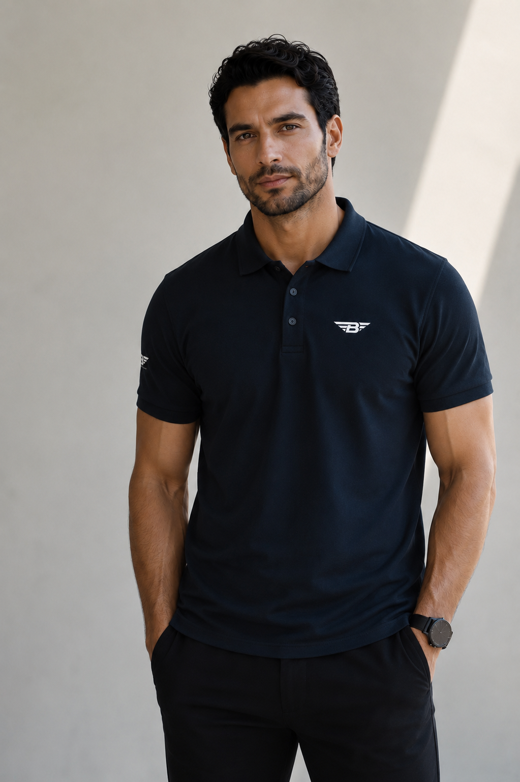 THE NAVY PIGUE POLO SHIRT
