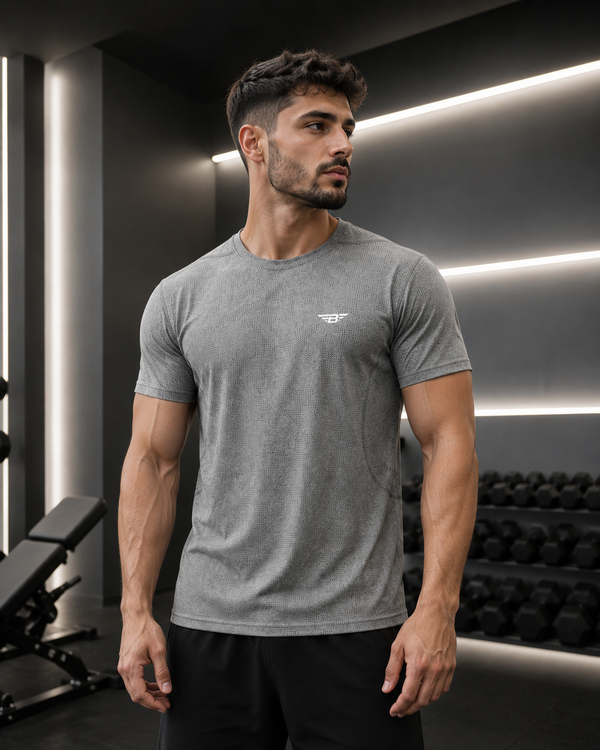 MEN'S JACQUARD SLIM MESH T-SHIRT| Born With It Design