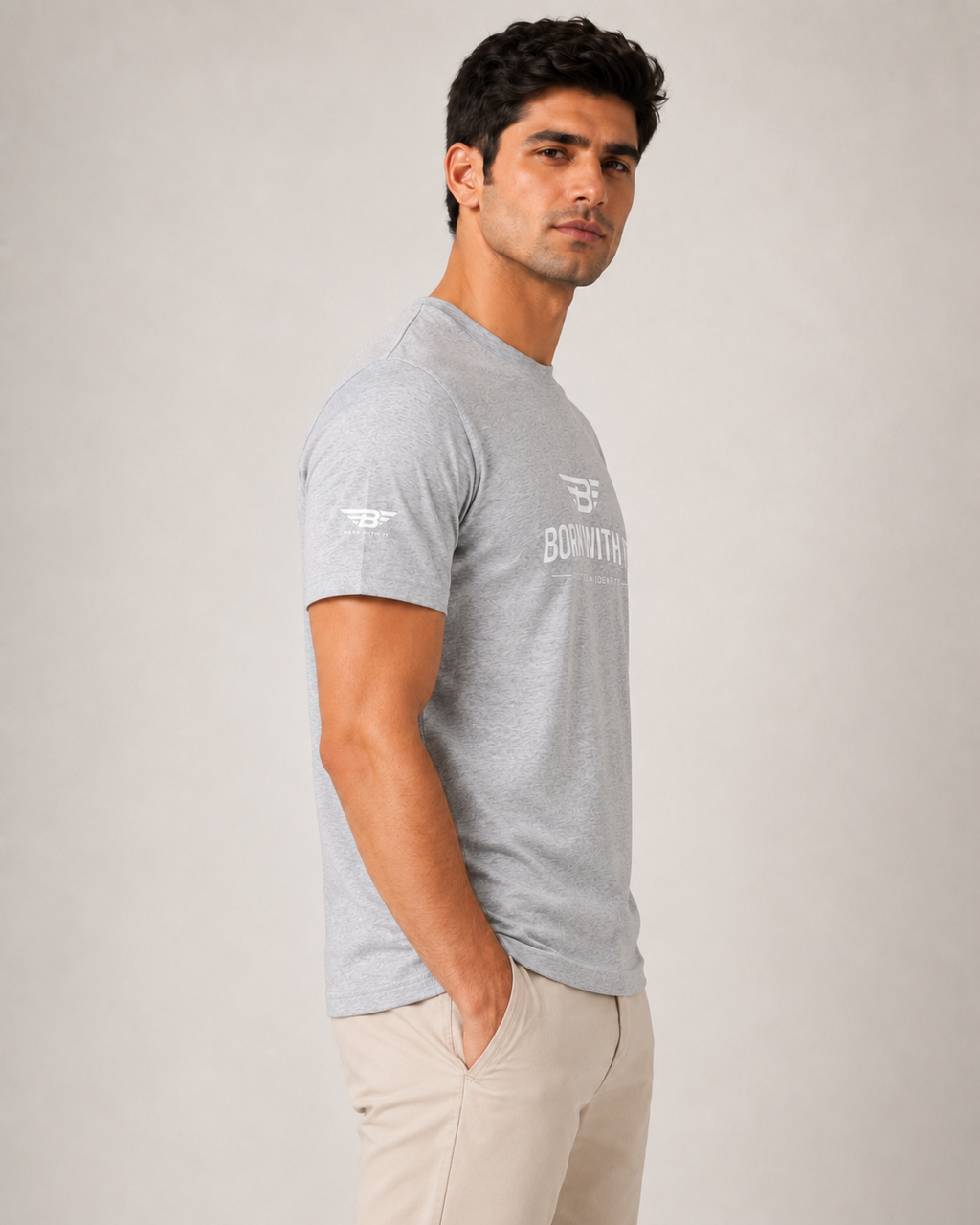 BORN WITH IT™ CLASSIC CREW NECK COTTON T-SHIRT