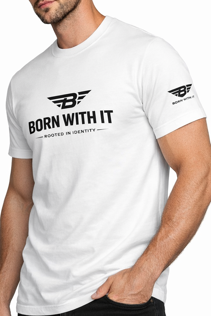 ORGANIC COTTON T-SHIRT -  BORN WITH DESIGN